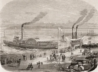 De dokken van San Francisco in de jaren 1860